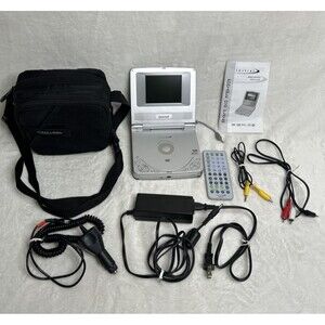 Initial Portable DVD Player DVD-9510 With Remote, Carry Case, Chargers, AV Cable